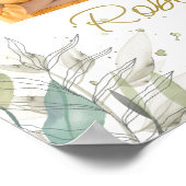 Begrüßung des Botanischen Foto Collage Memorial Poster (Ecke)