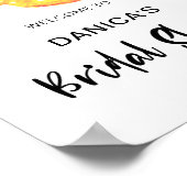 Begrüßung des Brautparty Lemon Theme Letters Poster (Ecke)