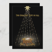 Begrüßung des Christlichen Weihnachtsmeisters Feiertagskarte (Vorne/Hinten)