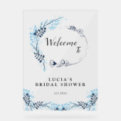 Begrüßung des eleganten Brautparty der Marine Mono Acrylschild (Vorderseite)