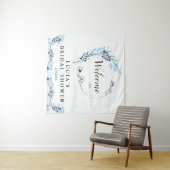 Begrüßung des eleganten Brautparty der Marine Mono Wandteppich (Beispiel (Horizontal))