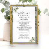 Begrüßung des eleganten Goldschmiedetts Poster