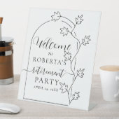 Begrüßung des eleganten Party für die Skriptregist Sockelschild (In Situ)