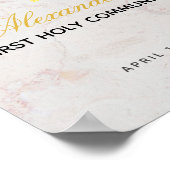 Begrüßung des ersten Communitymarmor Foliage Gold Poster (Ecke)