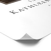 Begrüßung des Fotos des Lebens Begrüßungszeichen Poster (Ecke)