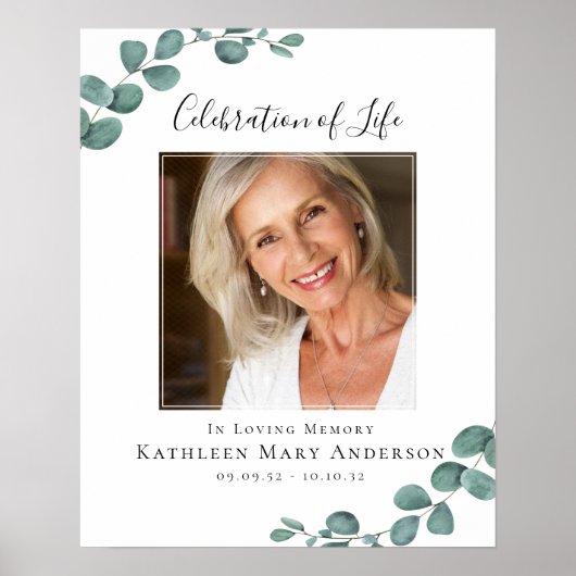 Begrüßung des Fotos des Lebens Begrüßungszeichen Poster (Vorne)