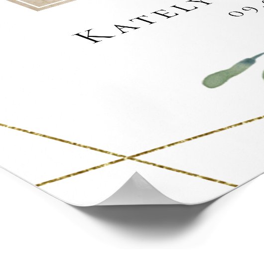 Begrüßung des Fotos des Lebens Begrüßungszeichen Poster (Ecke)