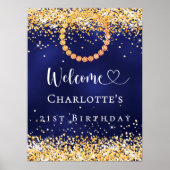 Begrüßung des Fotos zum Geburtstag Poster (Vorne)