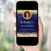 Begrüßung des Fotos zum Geburtstag Poster