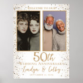 Begrüßung des Fotos zum Hochzeitstag Poster (Vorne)