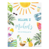 Begrüßung des Ful Pool-Party Fotodruck (Vorne)