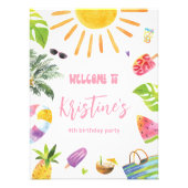 Begrüßung des Ful Pool-Party Fotodruck (Vorne)