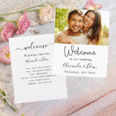 Begrüßung des Hochzeitsprogramms Foto