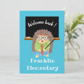 Begrüßung des Igel-Lehrers Einladung (Stehend Vorderseite)