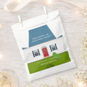 Begrüßung des neuen Zuhause-Logo-Client-Geschenkha Geschenktütchen (Ausgeschnitten)