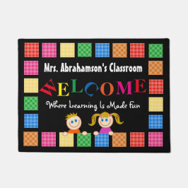 Begrüßung des personalisierten Lehrers Fußmatte