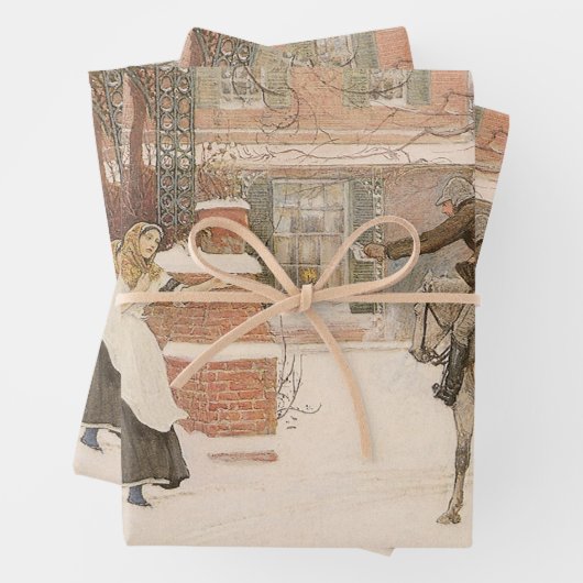 Begrüßung des Postmanns durch Robert Walker Macbet Geschenkpapier Set (Beispiel)