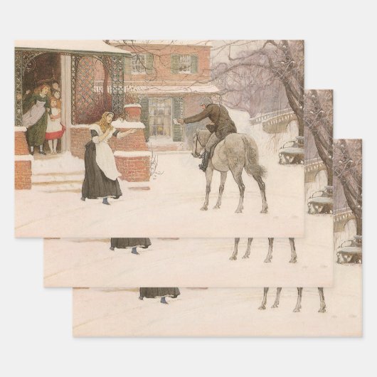 Begrüßung des Postmanns durch Robert Walker Macbet Geschenkpapier Set (Set)