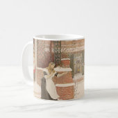 Begrüßung des Postmanns durch Robert Walker Macbet Kaffeetasse (Vorderseite Links)