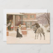 Begrüßung des Postmanns durch Robert Walker Macbet Karte (Vorderseite)