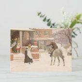 Begrüßung des Postmanns durch Robert Walker Macbet Karte (Stehend Vorderseite)