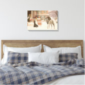 Begrüßung des Postmanns durch Robert Walker Macbet Leinwanddruck (Insitu (Schlafzimmer))