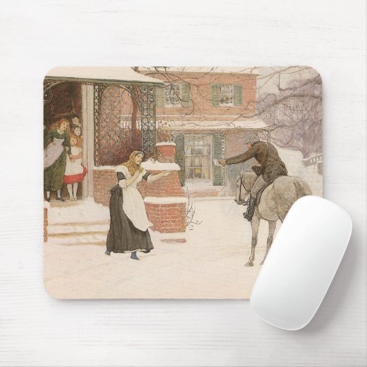 Begrüßung des Postmanns durch Robert Walker Macbet Mousepad (Mit Mouse)