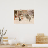 Begrüßung des Postmanns durch Robert Walker Macbet Poster (Küche)