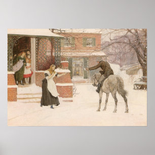 Begrüßung des Postmanns durch Robert Walker Macbet Poster