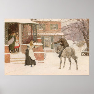 Begrüßung des Postmanns durch Robert Walker Macbet Poster