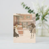 Begrüßung des Postmanns durch Robert Walker Macbet Postkarte (Stehend Vorderseite)