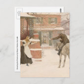 Begrüßung des Postmanns durch Robert Walker Macbet Postkarte (Vorne/Hinten)