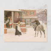 Begrüßung des Postmanns durch Robert Walker Macbet Postkarte (Vorderseite)