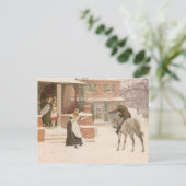 Begrüßung des Postmanns durch Robert Walker Macbet Postkarte (Stehend Vorderseite)