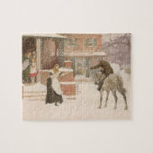 Begrüßung des Postmanns durch Robert Walker Macbet Puzzle (Horizontal)