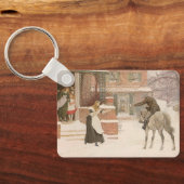 Begrüßung des Postmanns durch Robert Walker Macbet Schlüsselanhänger (Rückseite)