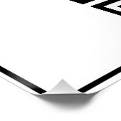 Begrüßung des schwarzen und weißen QR-Codes für da Poster (Ecke)