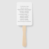 Begrüßung des Signaturprogramms für Schwarz und We Fächer (Rückseite)