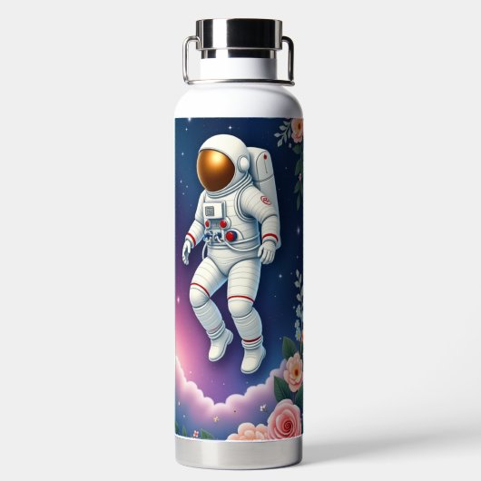 Begrüßung des Spaceman Trinkflasche (Rückseite)