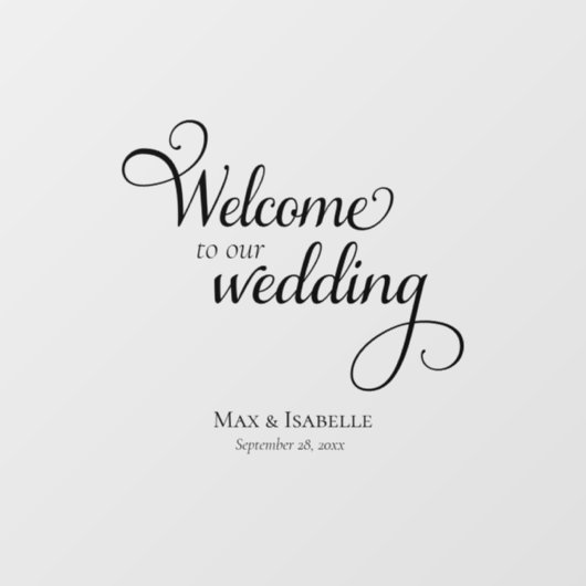 Begrüßung des Spiegels im Decal-Fenster Fensteraufkleber (Blatt)