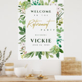 Begrüßung des sukkulenten Werks Poster (Küche)