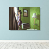 Begrüßung des Tages 2006 Leinwanddruck (Insitu (Holzboden))