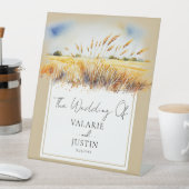 Begrüßung des Westerns "Watercolor Wheat Floral" Sockelschild (In Situ)