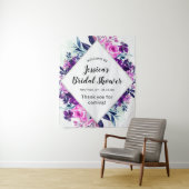 Begrüßung des zauberhaften Lila Brautparty Wandteppich (Beispiel)