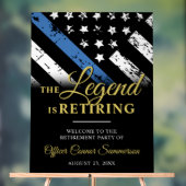 Begrüßung durch Polizeibeamte Acrylschild (Neutral)