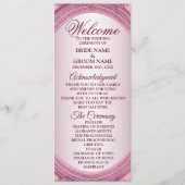 Begrüßung Dusty Rose Blush Pink Frame Modern Programm (Vorderseite)