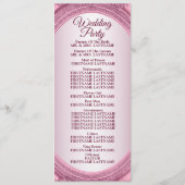 Begrüßung Dusty Rose Blush Pink Frame Modern Programm (Rückseite)