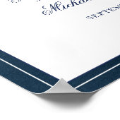 Begrüßung einer eleganten Hochzeitsnacht für Seewa Poster (Ecke)