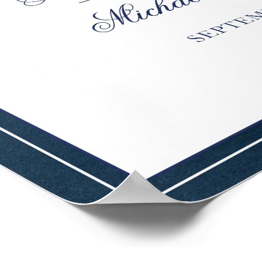 Begrüßung einer eleganten Hochzeitsnacht für Seewa Poster (Ecke)