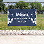 Begrüßung einer Hochzeit der Nautischen Marine Banner (Insitu)